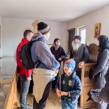 Cu părintele Visarion, la osuar